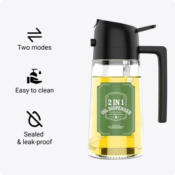 2 in 1 Oil Spray Bottle