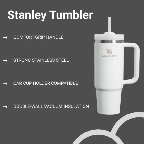 White Stanley Tumbler - Image 2